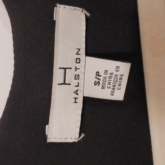 H Halston classic black wrap dress - Picture 2 of 2